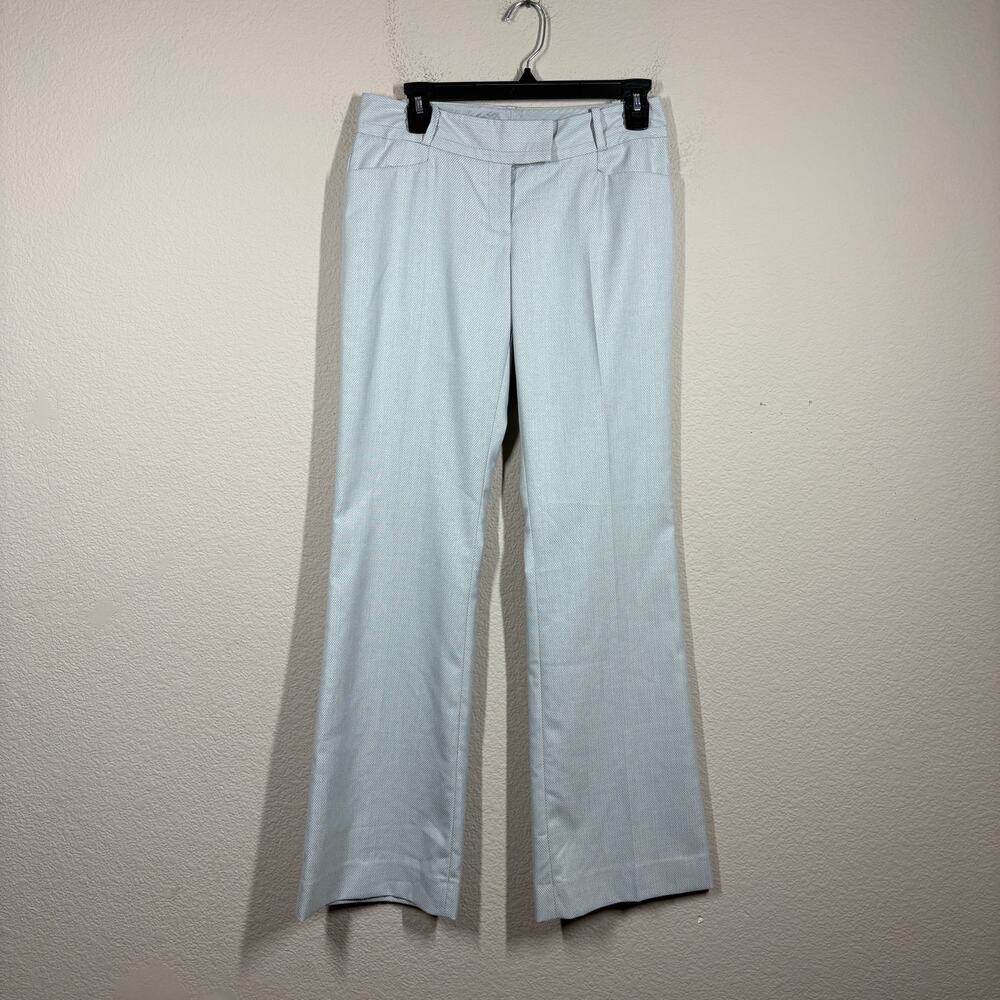 The Limited 2 Drew Fit Flare Leg Pants Light Blue High Rise Pull On Stretch